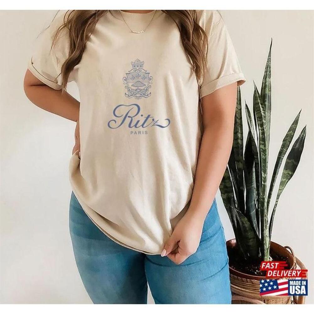 Rit Z Hotel Paris Shirt Aesthetic Tee Varsity Style Classic Unisex